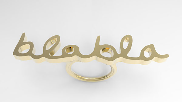 Delphine's Golden blabla Ring